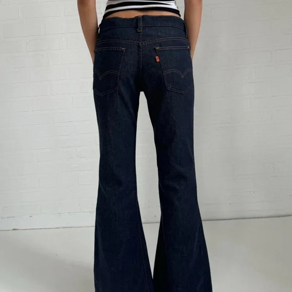 Levi's Women's Flare Jeans - Dark Blue - Picture 2 of 2